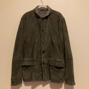 Green Suede All Saints “Survey” jacket
